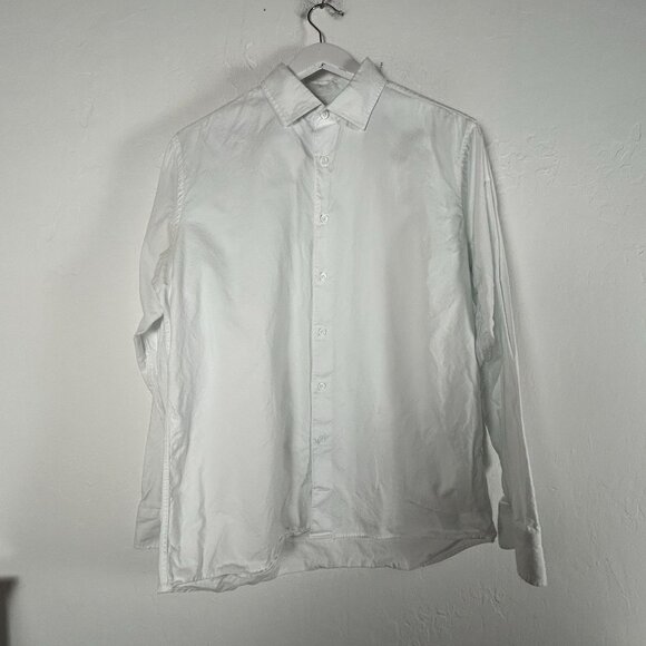 Taylor Stitch Mens White Organic Cotton Long Sleeve Button-Up Shirt Size 42 - Picture 1 of 7